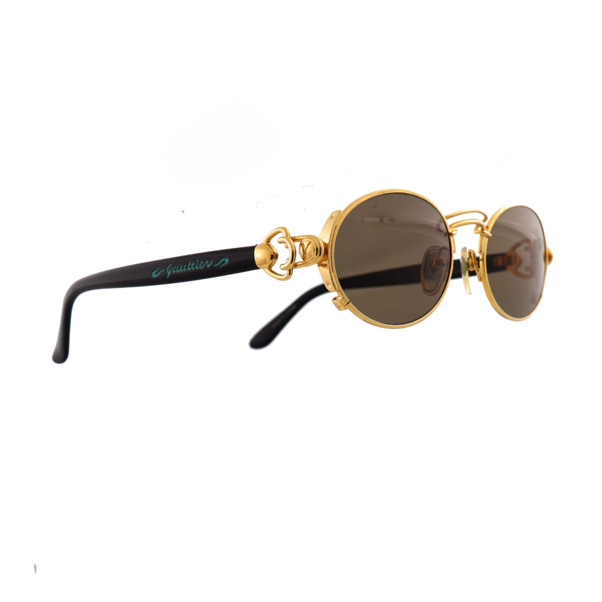Jean Paul Gaultier sunglasses model 56-6203 (black)-Artifact Visions