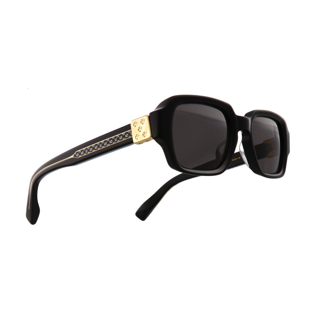 Chrome Hearts TV Party sunglasses front view | TV Party sunglasses side profile | Chrome Hearts TV Party detailing | Luxury TV Party eyewear close-up