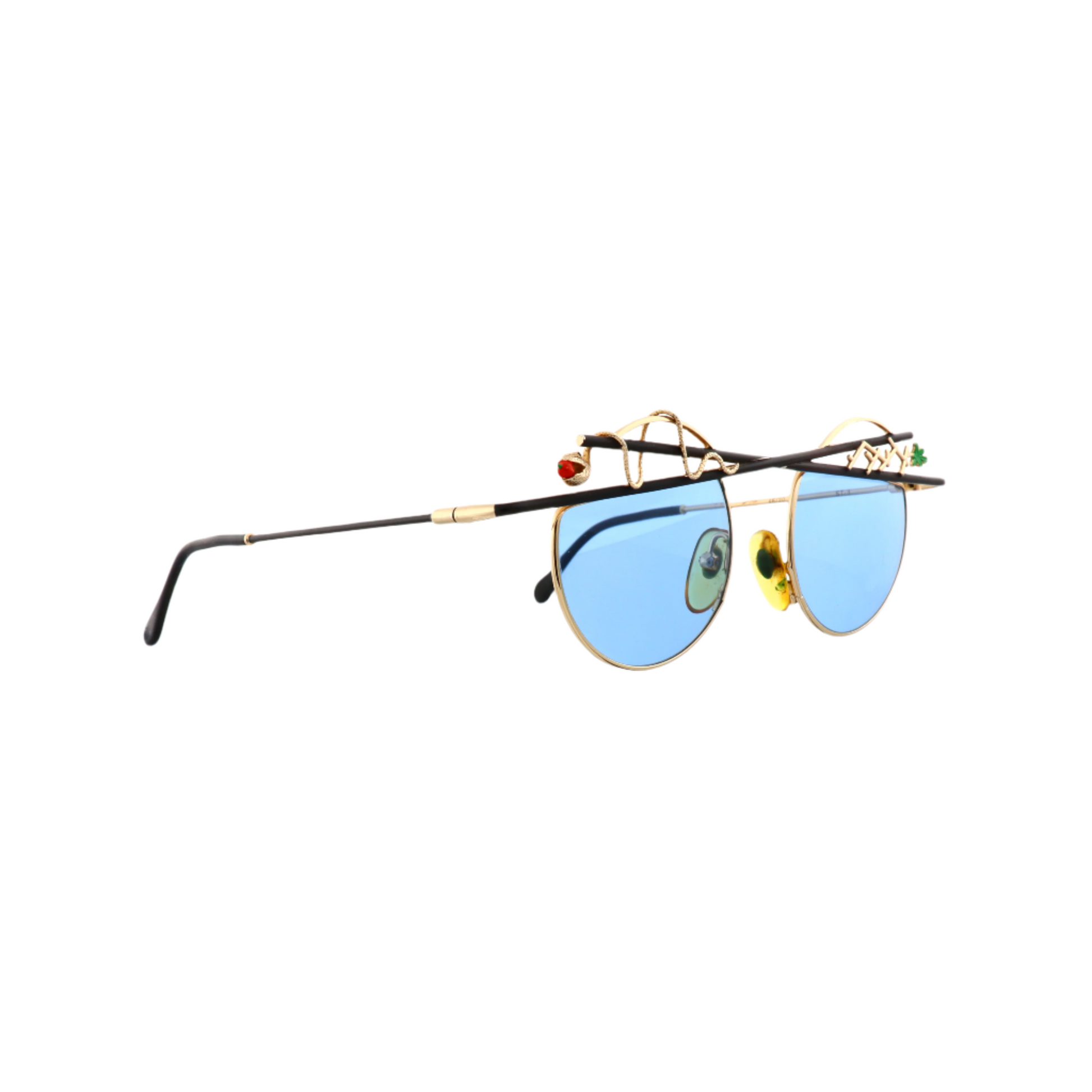 Taxi by Casanova sunglasses model ST 3 (Gold and Black)-Artifact Visions