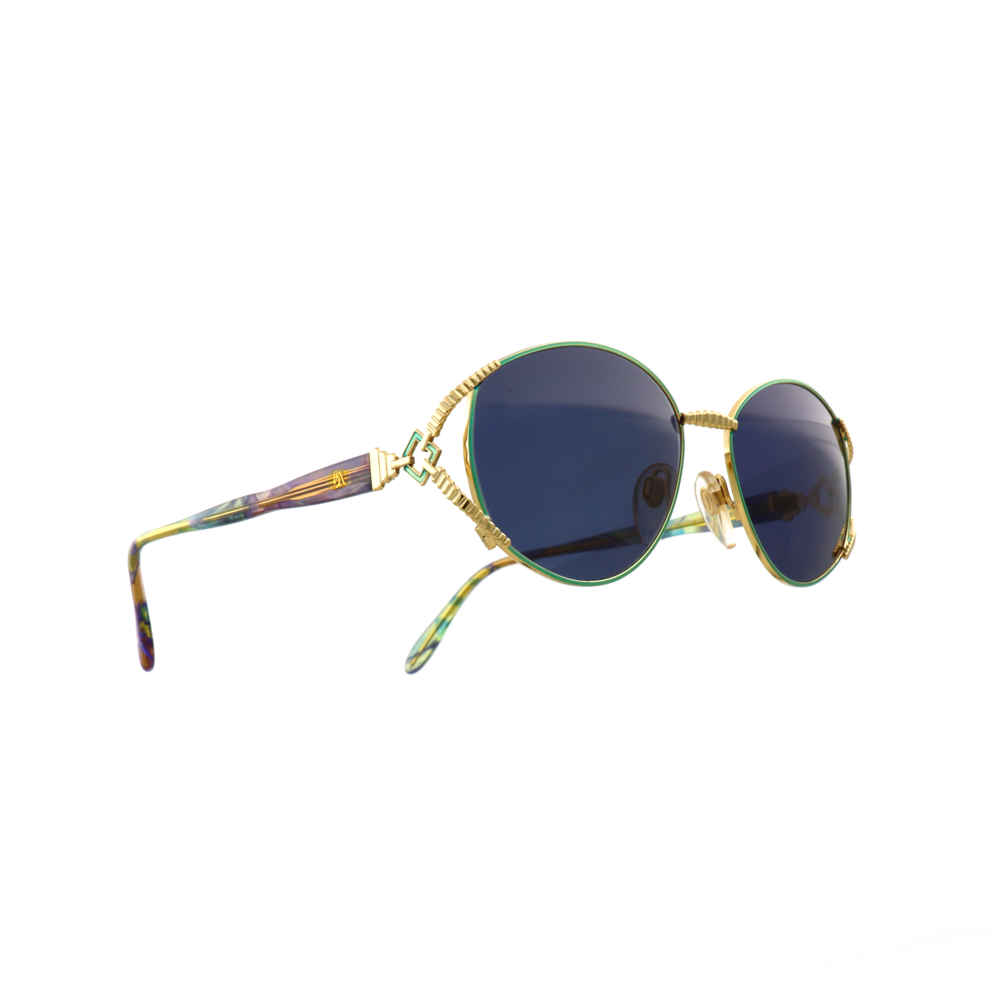Barbara Allen sunglasses model Gerbera blue-Artifact Visions