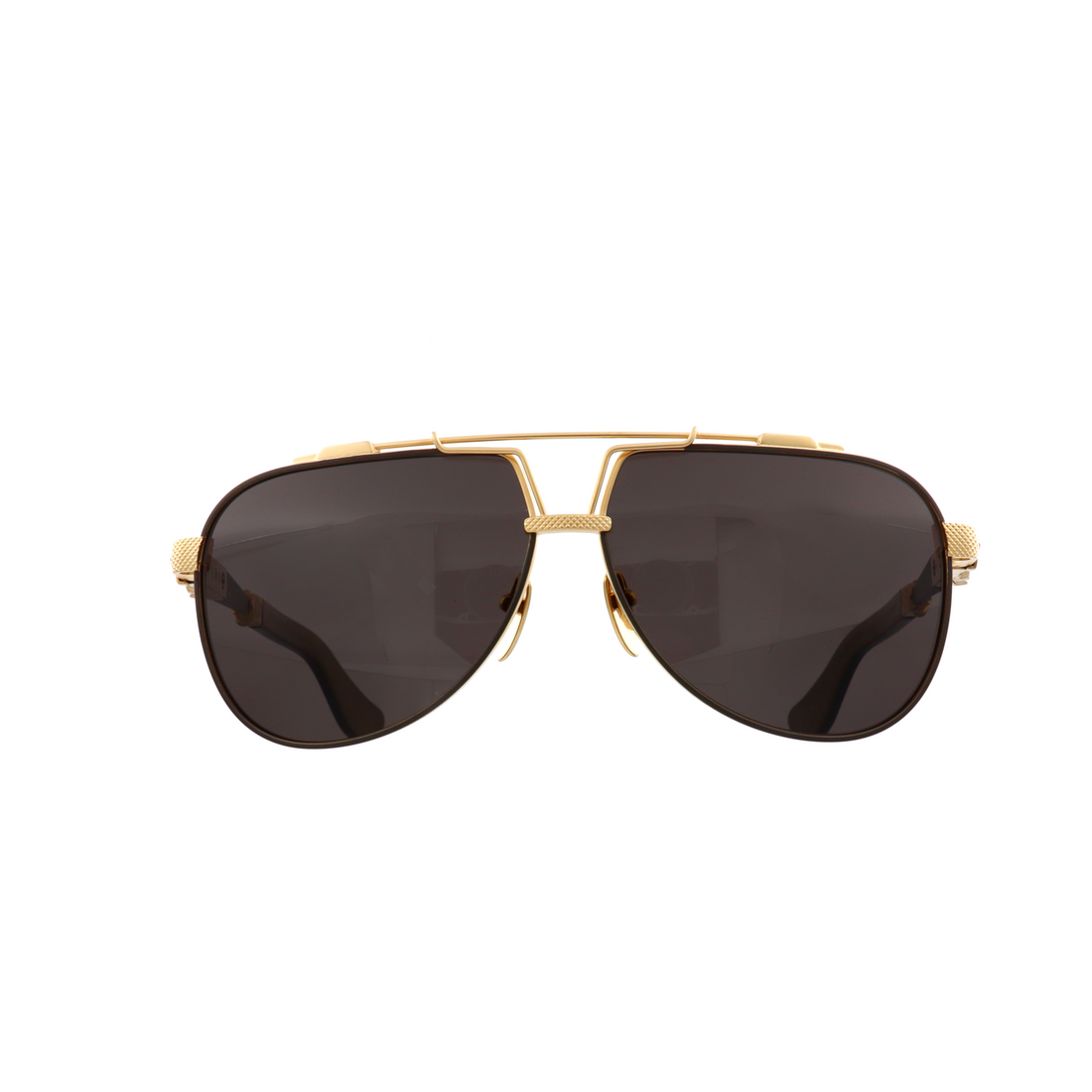Luxury Chrome Hearts sunglasses in cream wood