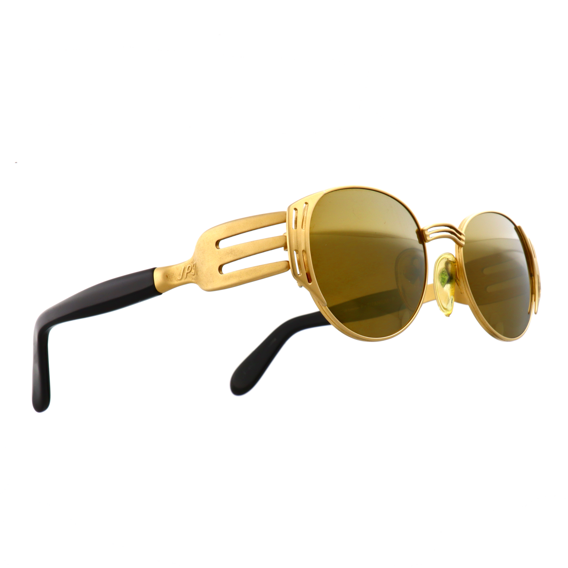 Vintage gold Jean Paul Gaultier eyewear side profile