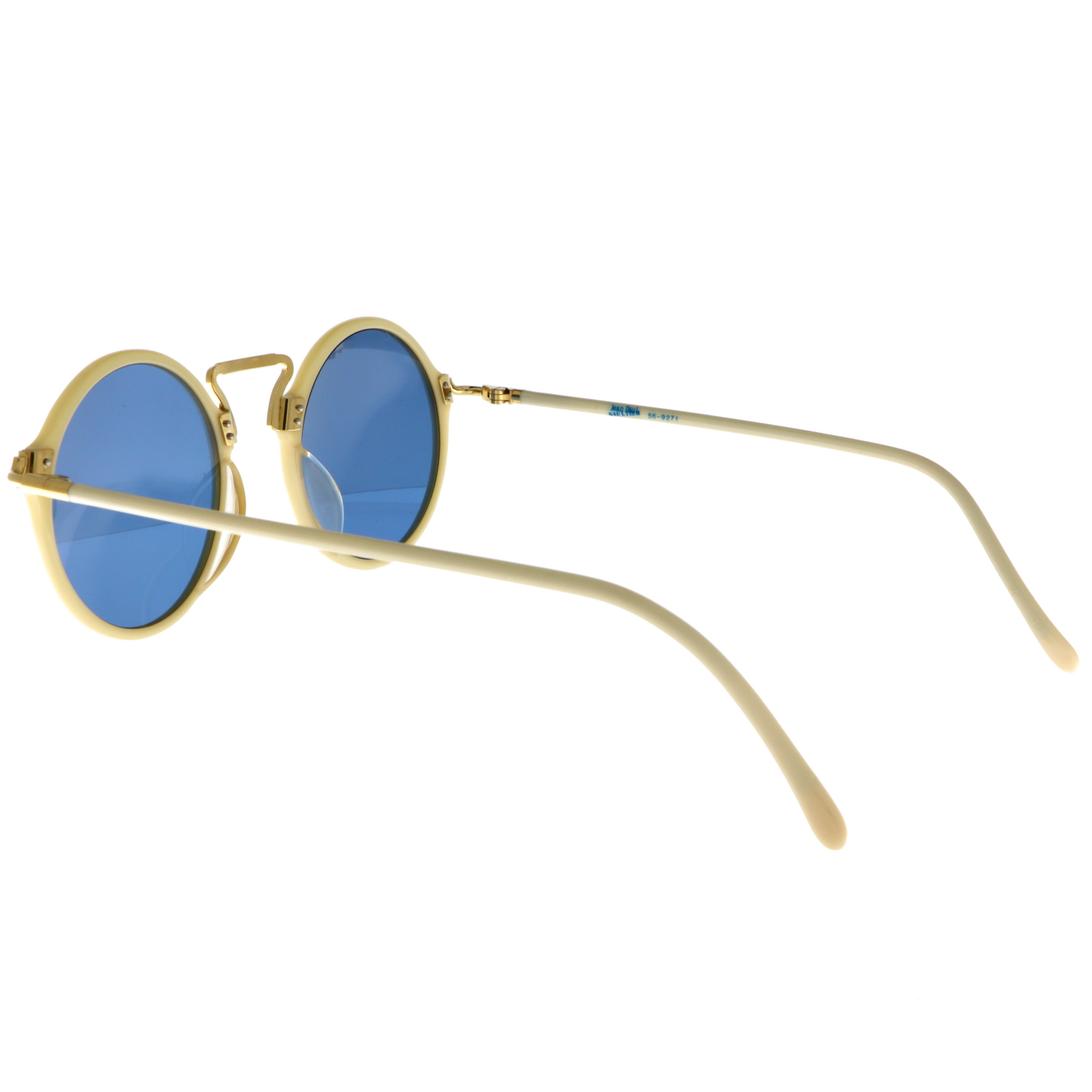 Luxury collectible white eyewear close-up