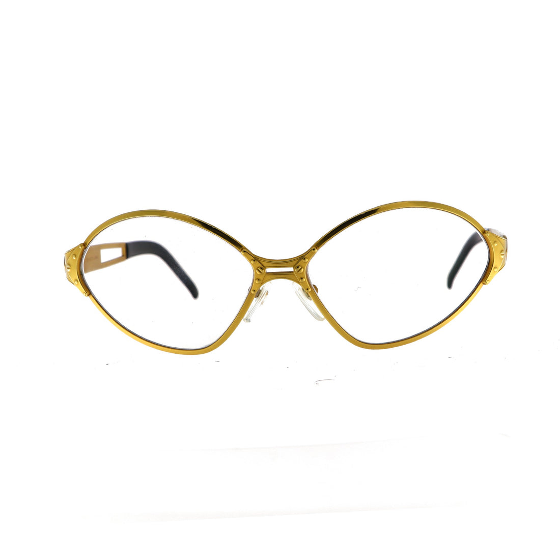Futuristic Jean Paul Gaultier clear lens frames