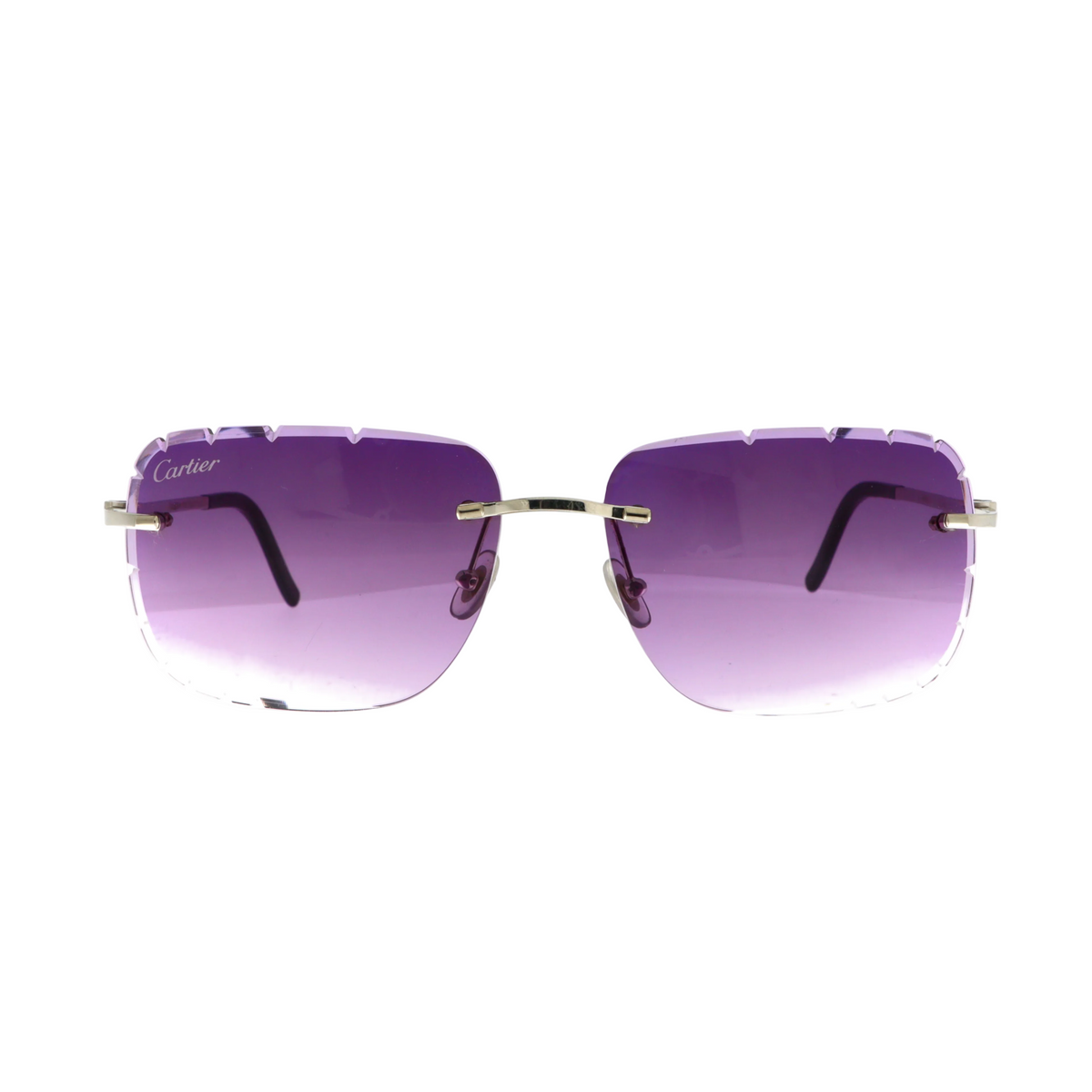 Cartier Rimless Collection Must de Cartier Rimless Titanium Sunglasses (Diamond early 2000's)