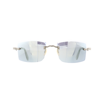 Say-oH Eyeglasses model Old School L1 (Damascus Steel) - Custom Silver Transition Lens
