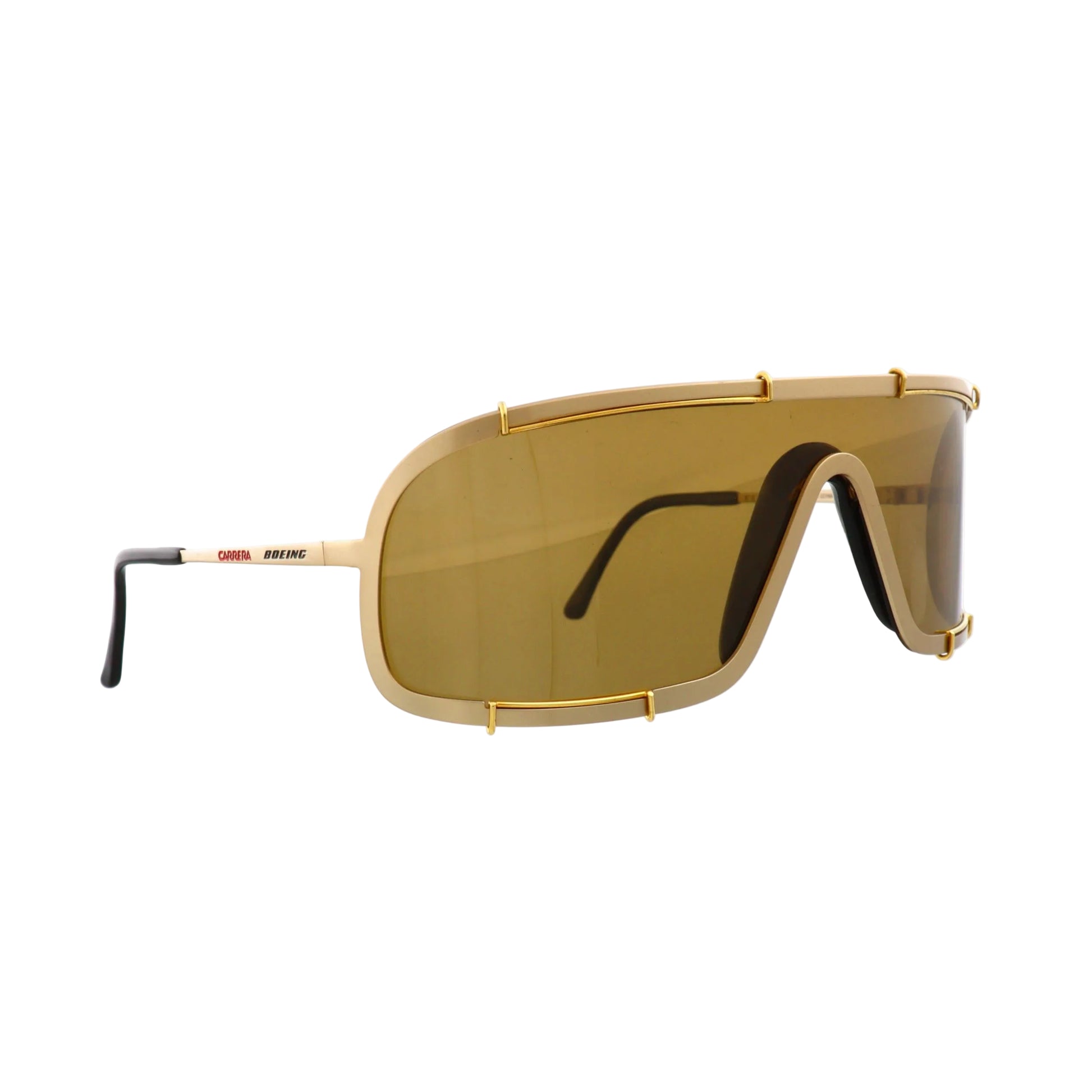 Boeing Carrera sunglasses model 5708 with gold-colored frames and dark tinted lenses, stylish and durable eyewear.