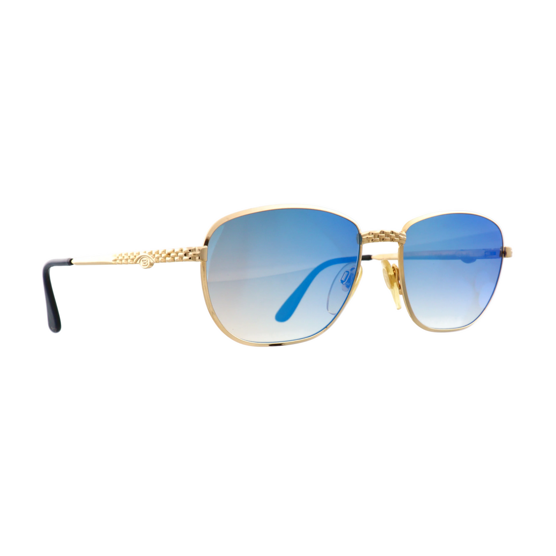 Ettore Bugatti sunglasses model EB 507 size 57 (Custom Azure Mirror Lens)