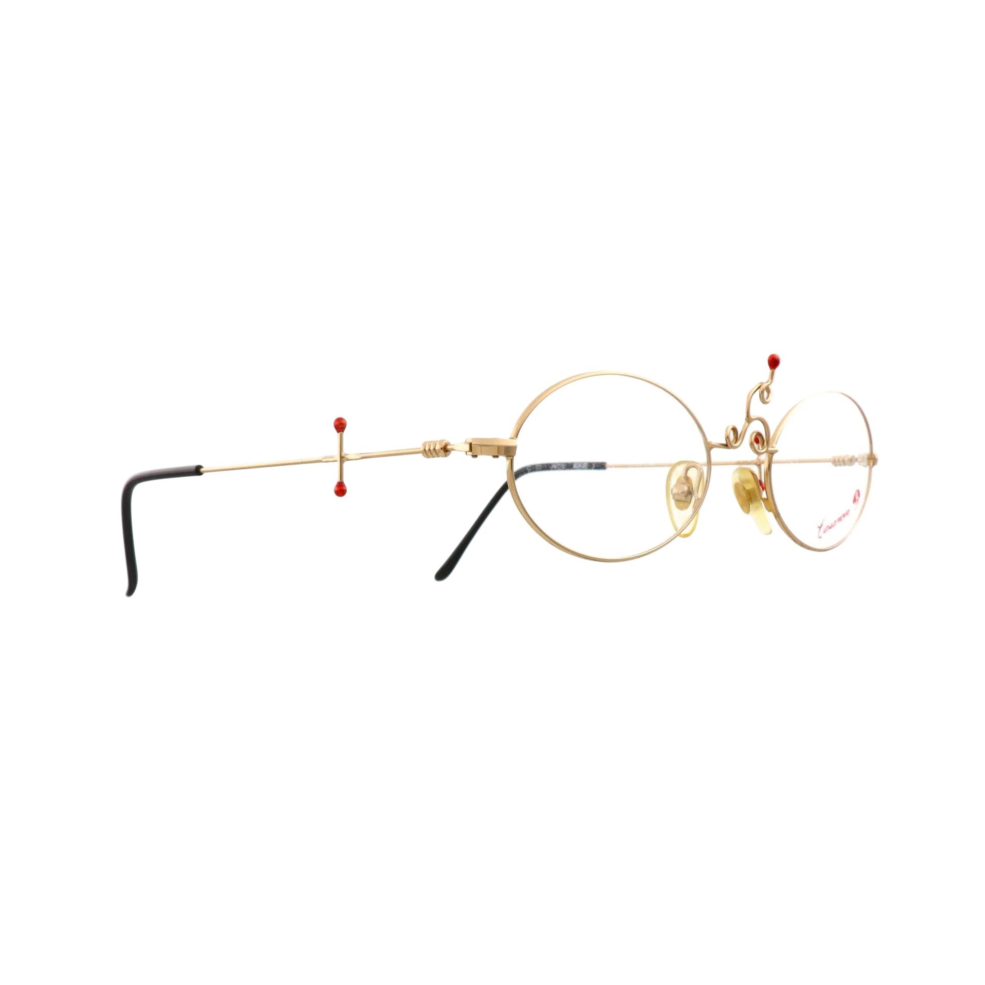 Casanova Arche 1 sunglasses with gold frames and dark tinted lenses, stylish eyewear for fashion-forward looks.