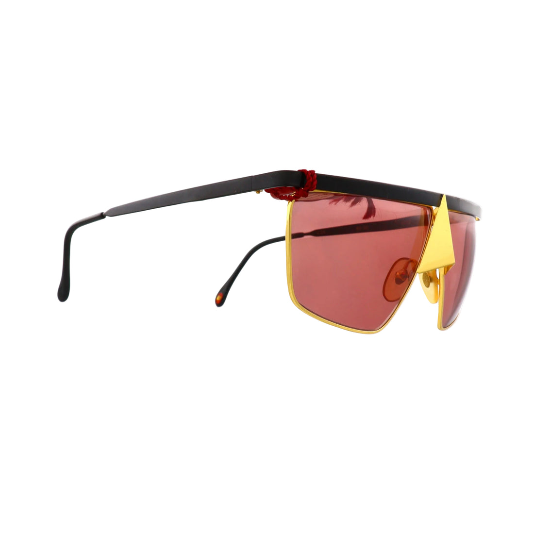 Casanova FC10 sunglasses with gold front and dark tinted lenses, stylish and modern eyewear accessory