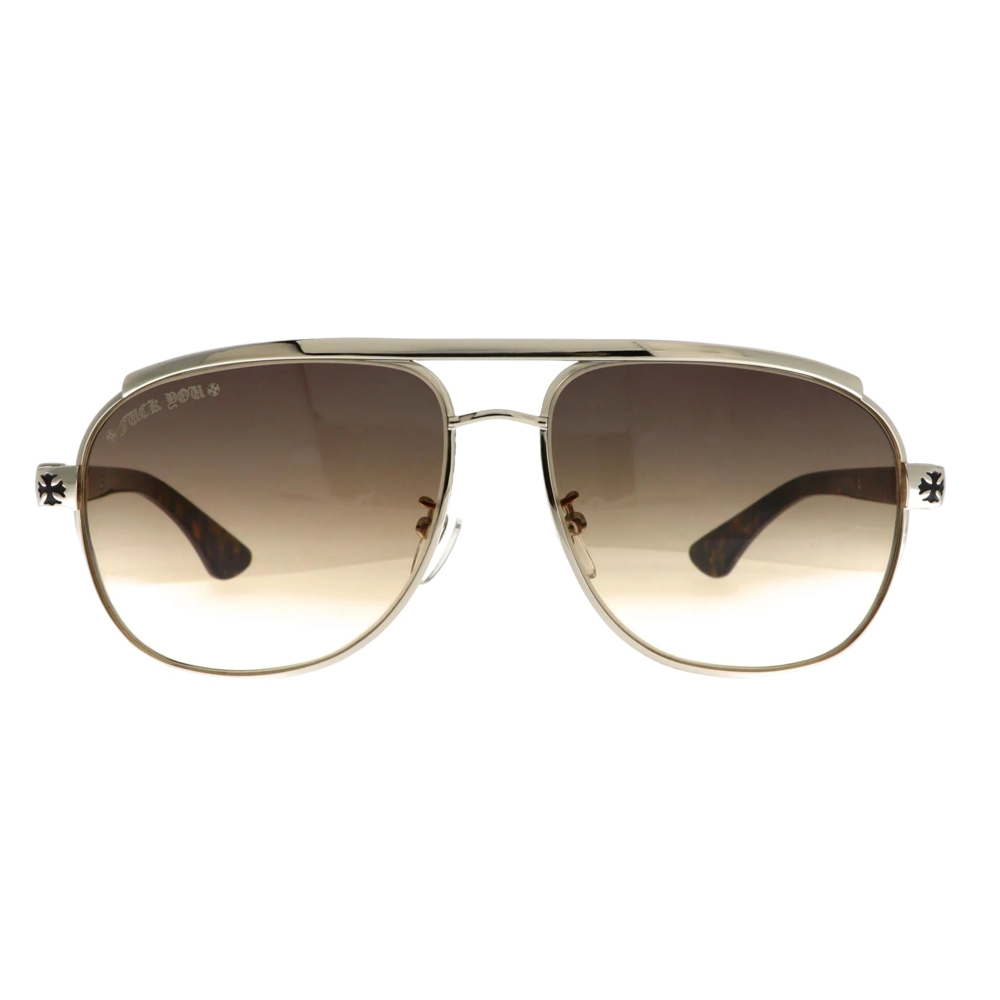 Chrome Hearts Boneyard sunglasses with black frames and tinted lenses, new with tags, stylish and iconic eyewear.