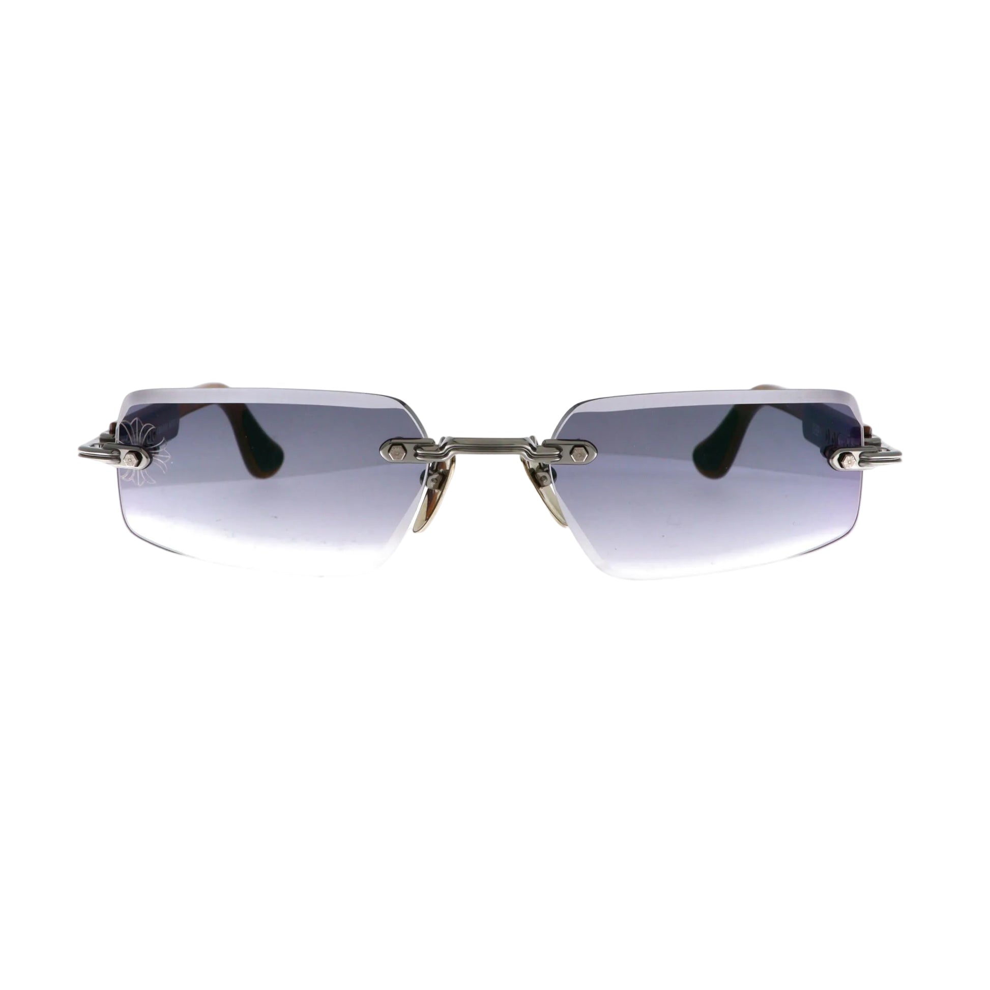 Chrome Hearts Deep I sunglasses with brown frames, showcasing their distinctive design and premium quality.