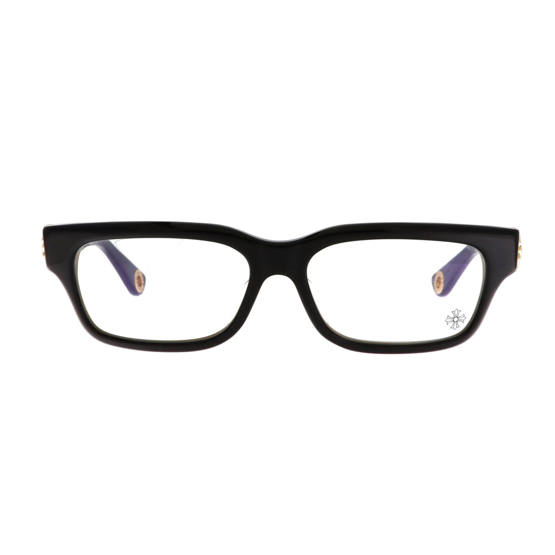 Chrome Hearts Hey Jack U Late II sunglasses in black with a sleek front view, brand new with tags.