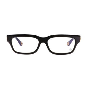 Chrome Hearts Hey Jack U Late II sunglasses in black with a sleek front view, brand new with tags.