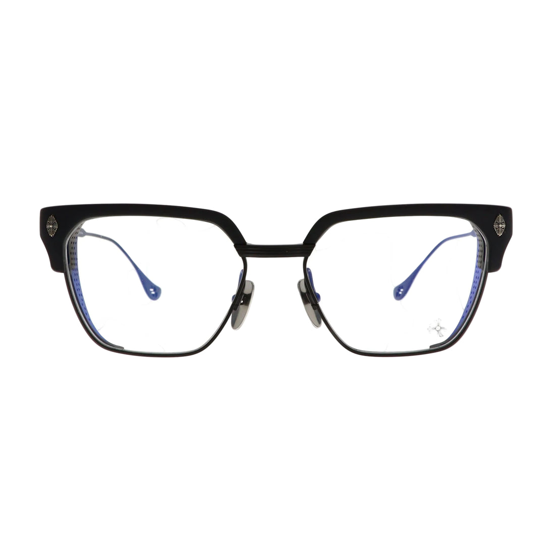 Chrome Hearts LGMA sunglasses with black frames and sleek design, showcasing the front view of this stylish eyewear.