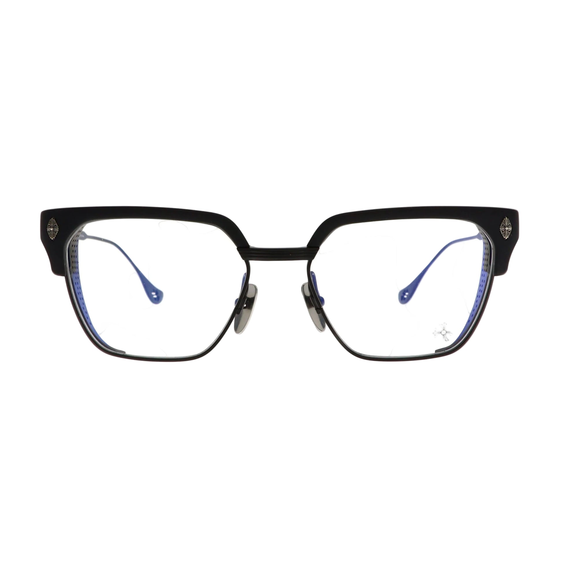Chrome Hearts LGMA sunglasses with black frames and sleek design, showcasing the front view of this stylish eyewear.