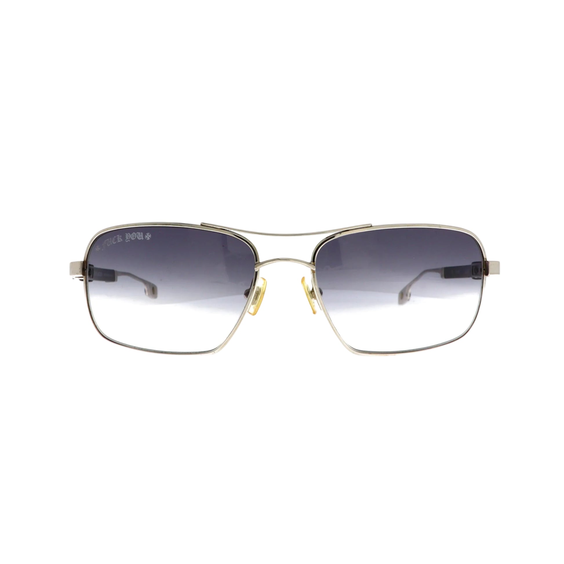 Chrome Hearts Loomer sunglasses in black with round frames, showcasing the iconic designer style and craftsmanship.