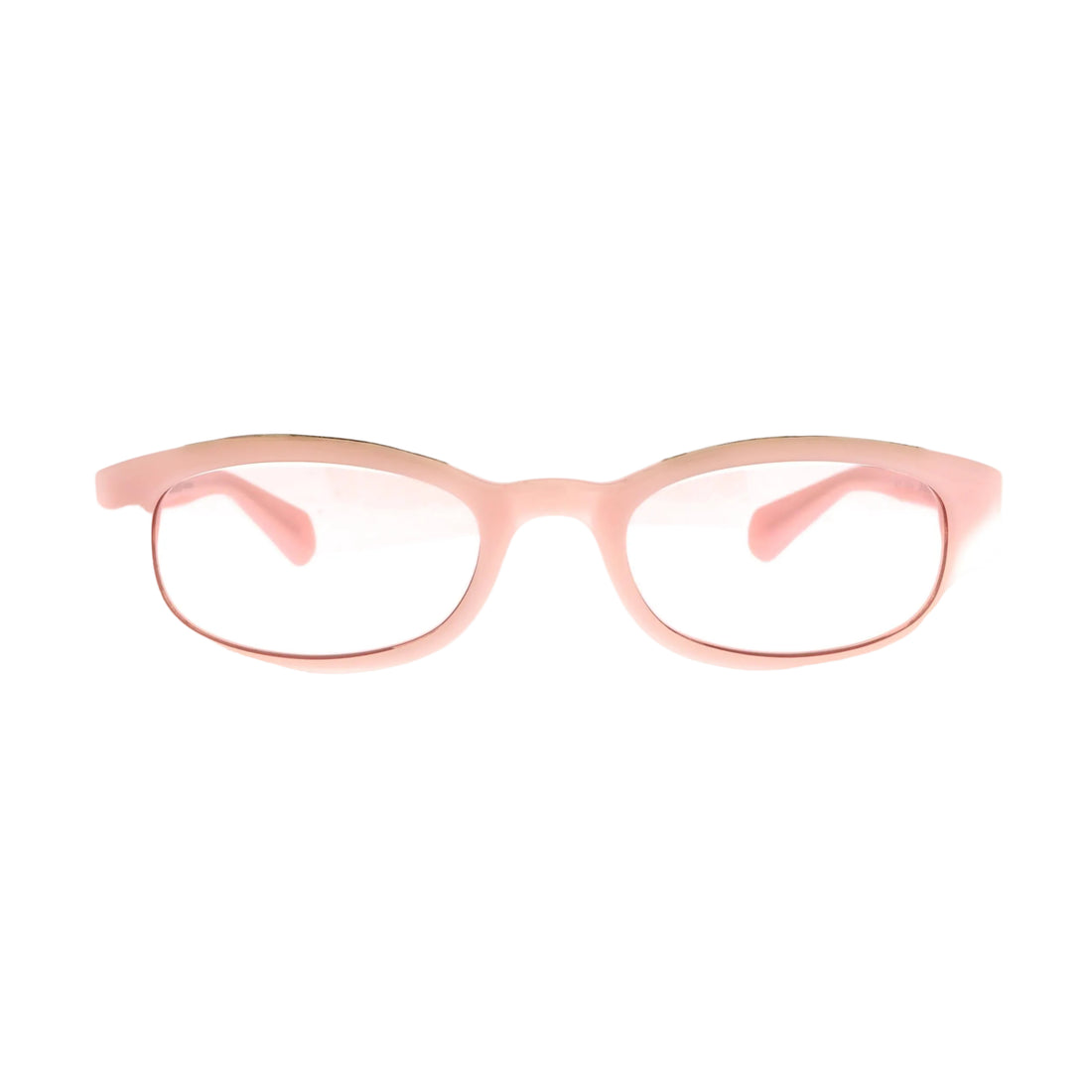 Chrome Hearts Lowrider sunglasses with pink tinted lenses and sleek black frames, displayed from the front view.