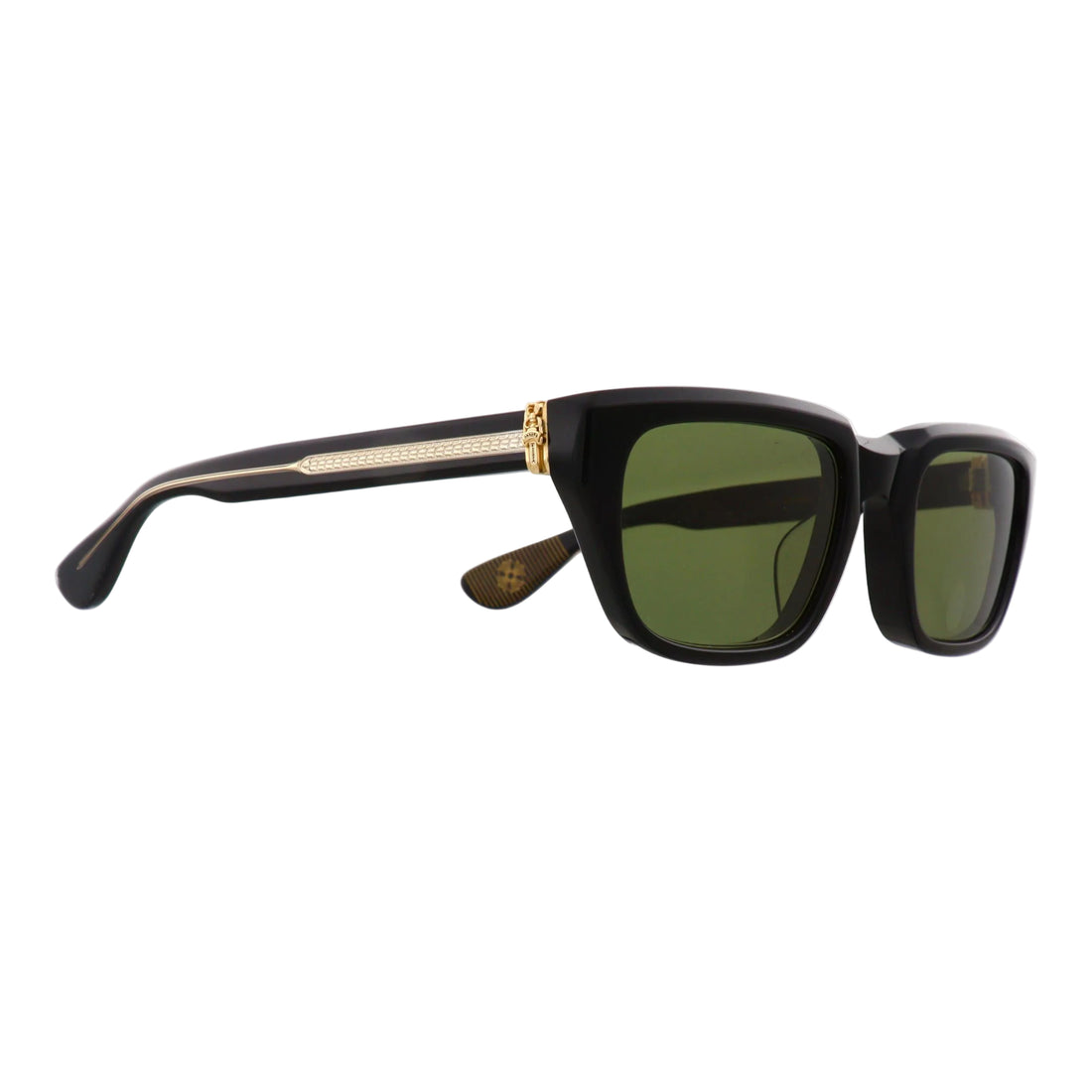 Chrome Hearts Optical sunglasses with black frame and stylish design, front view showcasing sleek, modern eyewear.