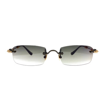 Chrome Hearts Pills III sunglasses in black with front view, new with tags, featuring bold, stylish eyewear design.