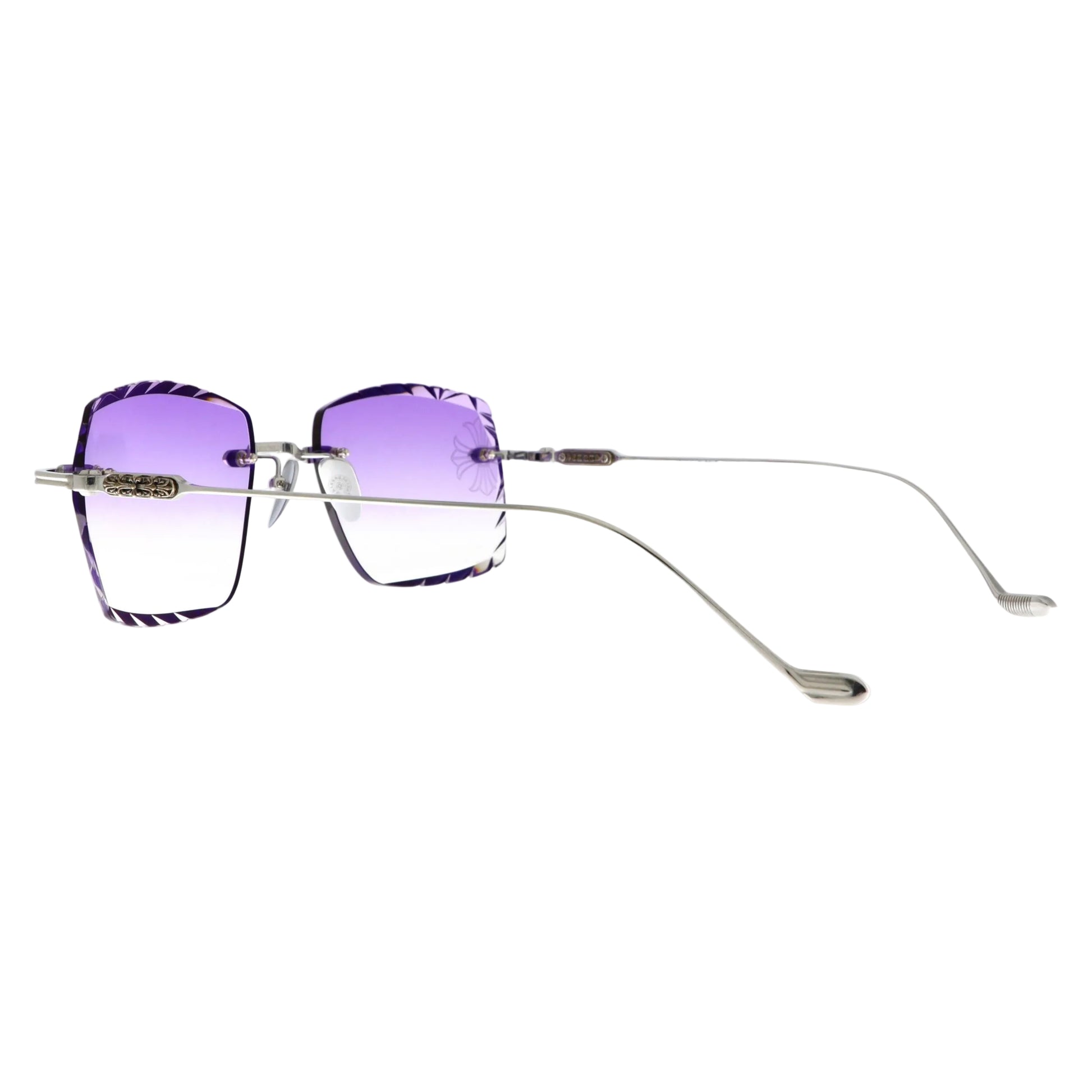 Chrome Hearts Soffffffffers sunglasses with silver back frames, featuring a sleek and modern design for stylish eye protection.