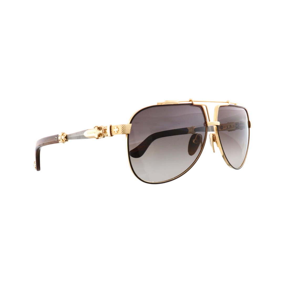 Chrome Hearts sunglasses model Blade Hummer III MBK/GP-WEWE-PV