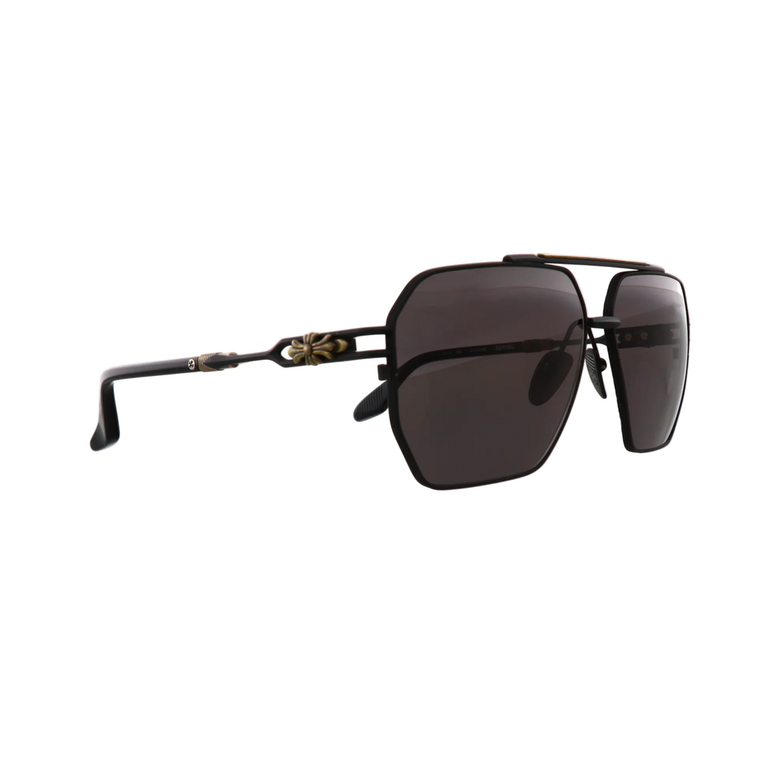 Chrome Hearts Ripping sunglasses with black frames and tinted lenses, new with tags, stylish and modern eyewear.