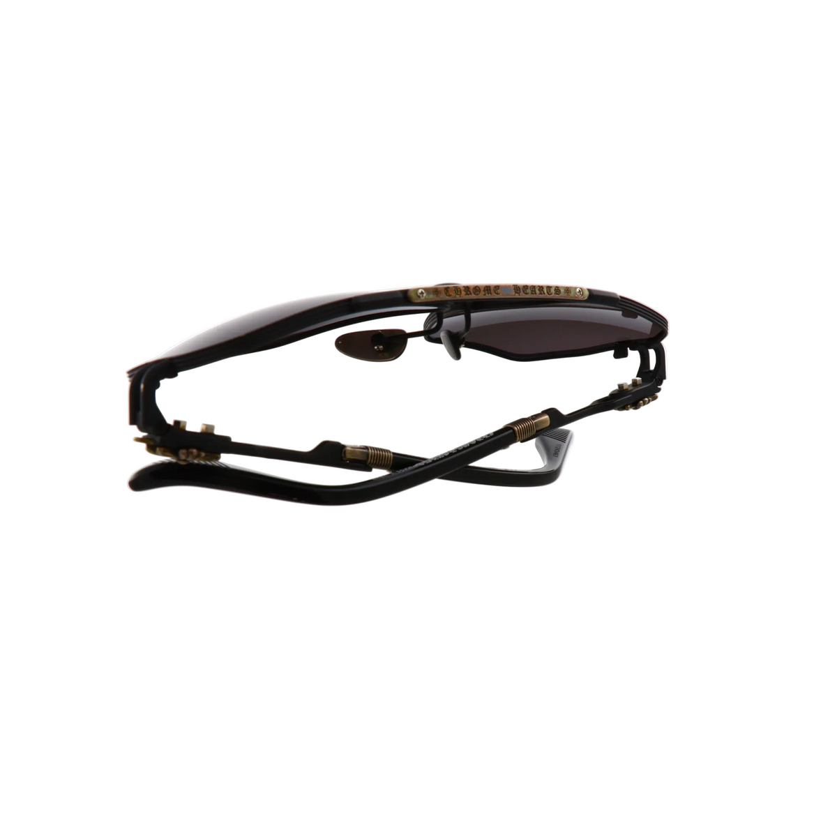 Chrome Hearts Ripping sunglasses with chrome frame and dark tinted lenses, new with tags, stylish eyewear for fashion-forward looks.
