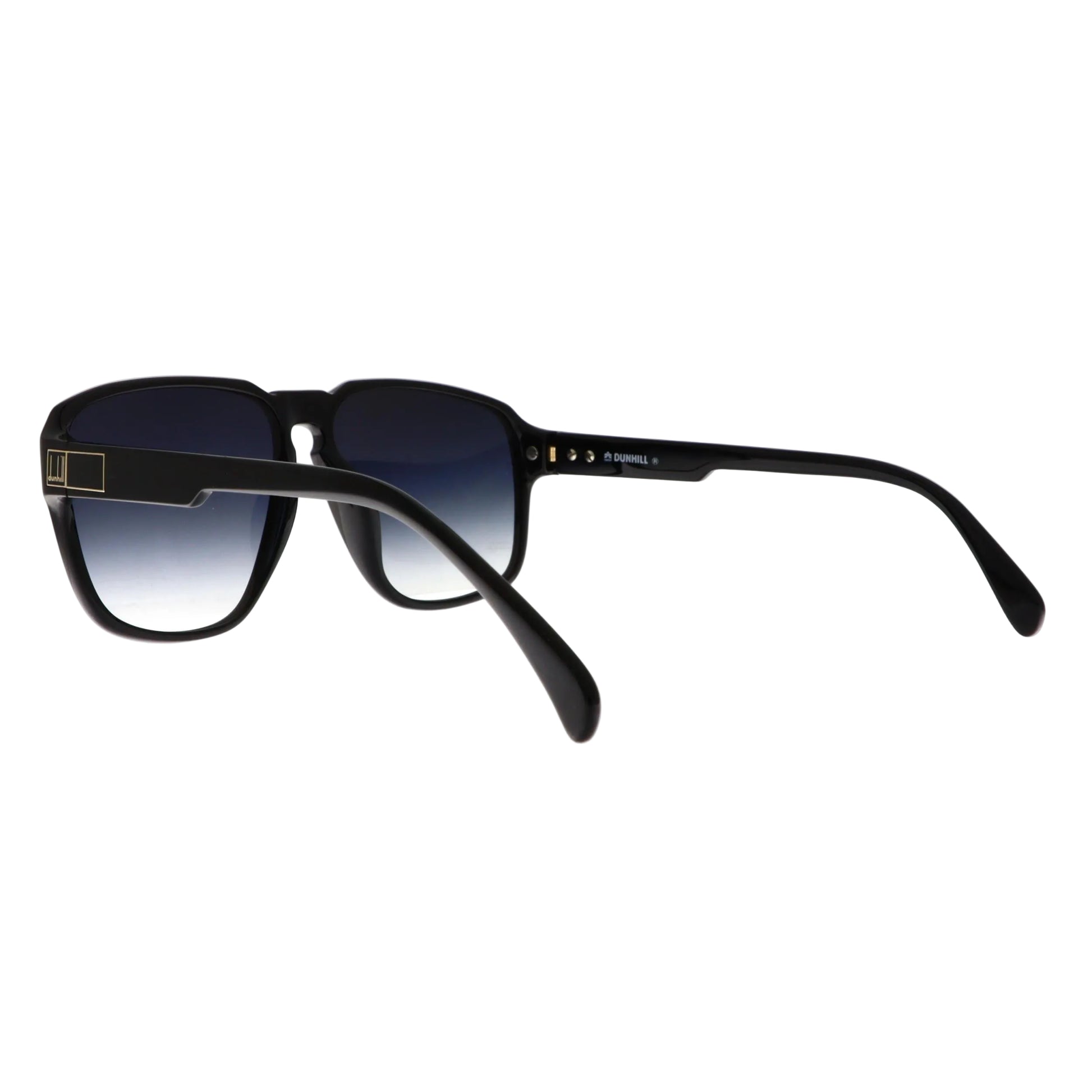 Black Dunhill sunglasses model 6041A with size 58 lenses, featuring a sleek frame and tinted lenses.