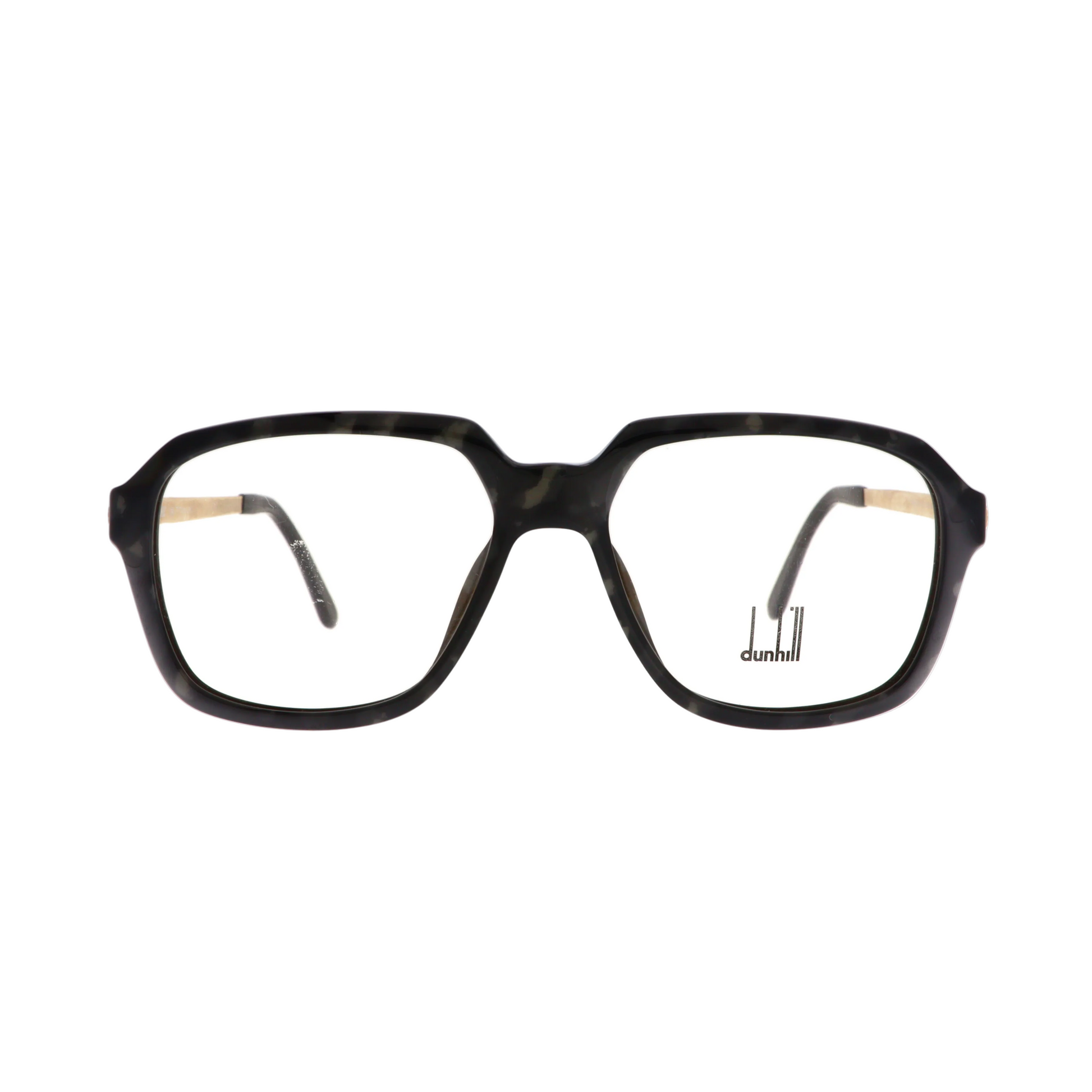 Dunhill sunglasses model 6064 with sleek black frames and tinted lenses, front view showing stylish and modern design.