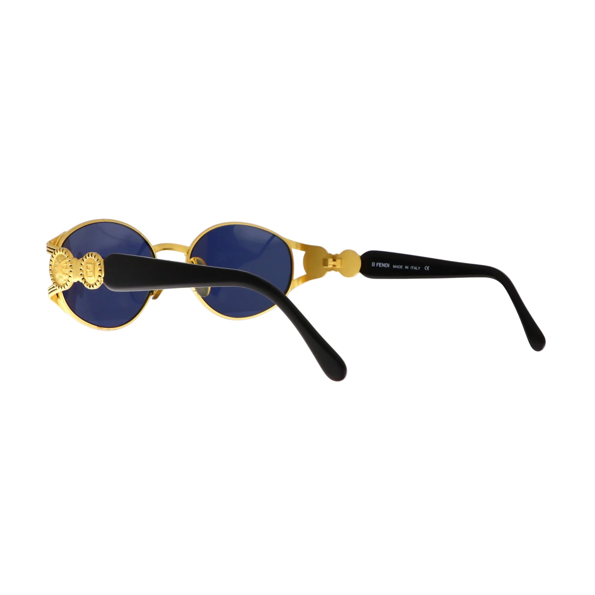 Fendi FS 261 sunglasses with gold frame and dark lenses, stylish eyewear for sun protection and fashion.