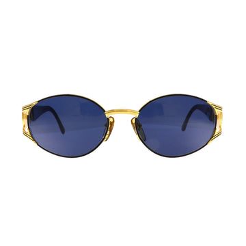 Fendi FS 261 gold-framed sunglasses with dark tinted lenses, stylish and modern eyewear accessory.