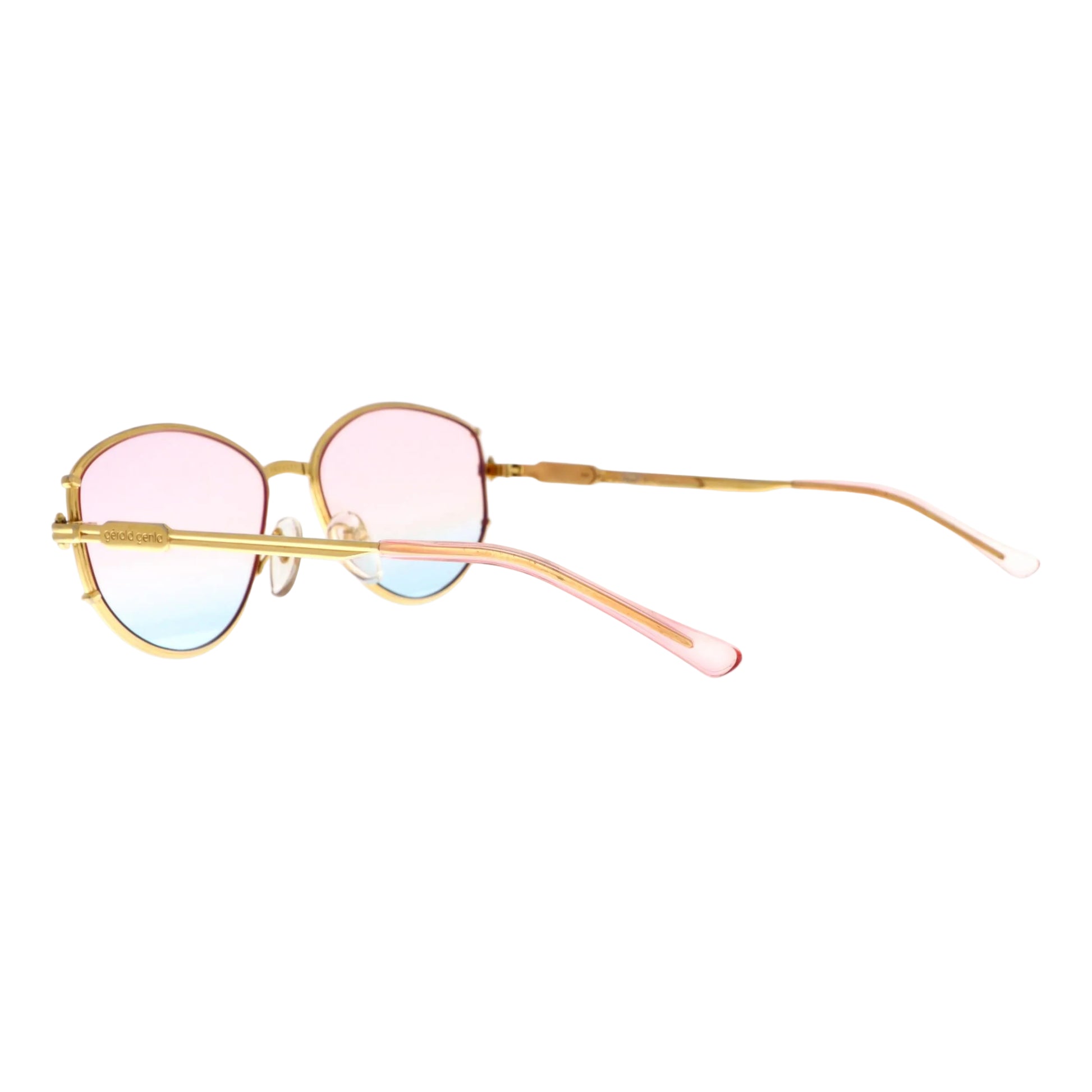 Gerald Genta New Classic 07 sunglasses with gold frame and black lenses, stylish designer eyewear by Gerald Genta.