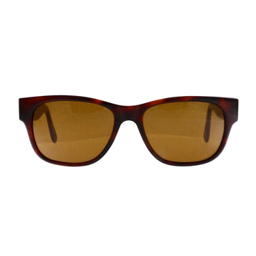 Black Gianni Versace sunglasses model 411A with bold frames and Versace logo accents, front view highlighting stylish design.