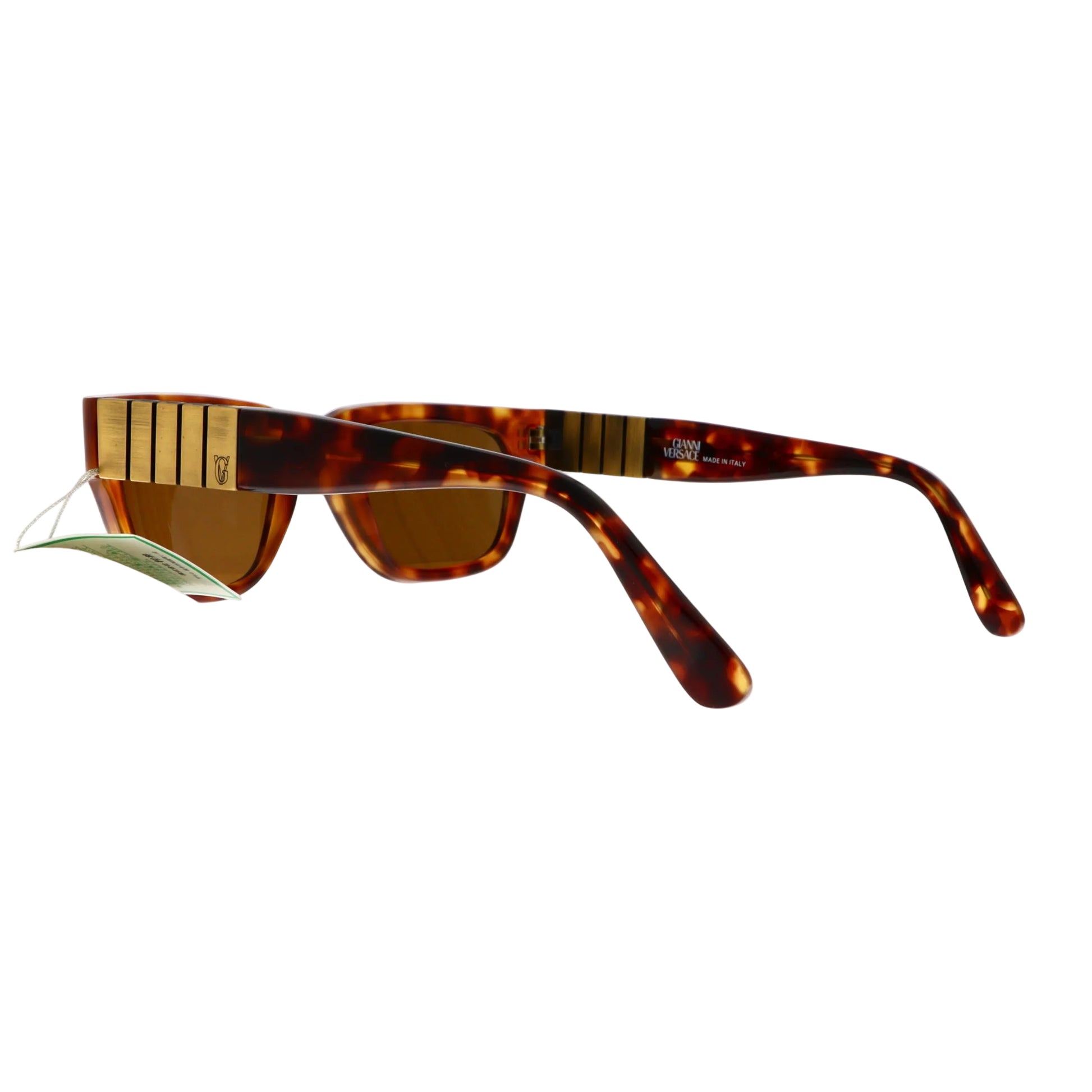 Brown Gianni Versace sunglasses model 532 with bold frames and logo accents, stylish and fashionable eyewear for men and women.