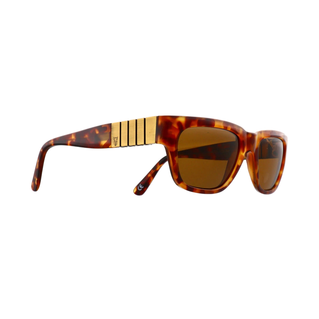 Gianni Versace model 532 brown sunglasses with sleek frame and dark lenses, stylish and iconic eyewear.