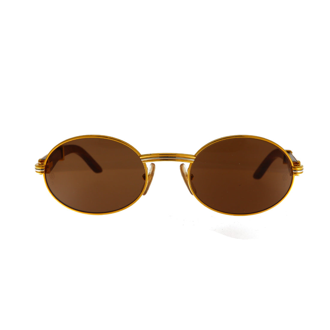Must de Cartier bubinga wood sunglasses model Giverny size 53-Artifact Visions