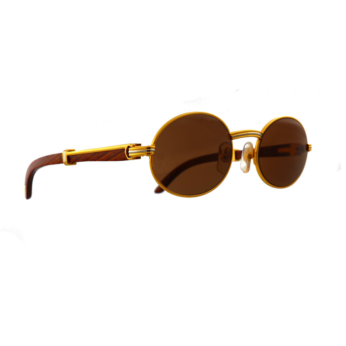 Must de Cartier bubinga wood sunglasses model Giverny size 53-Artifact Visions