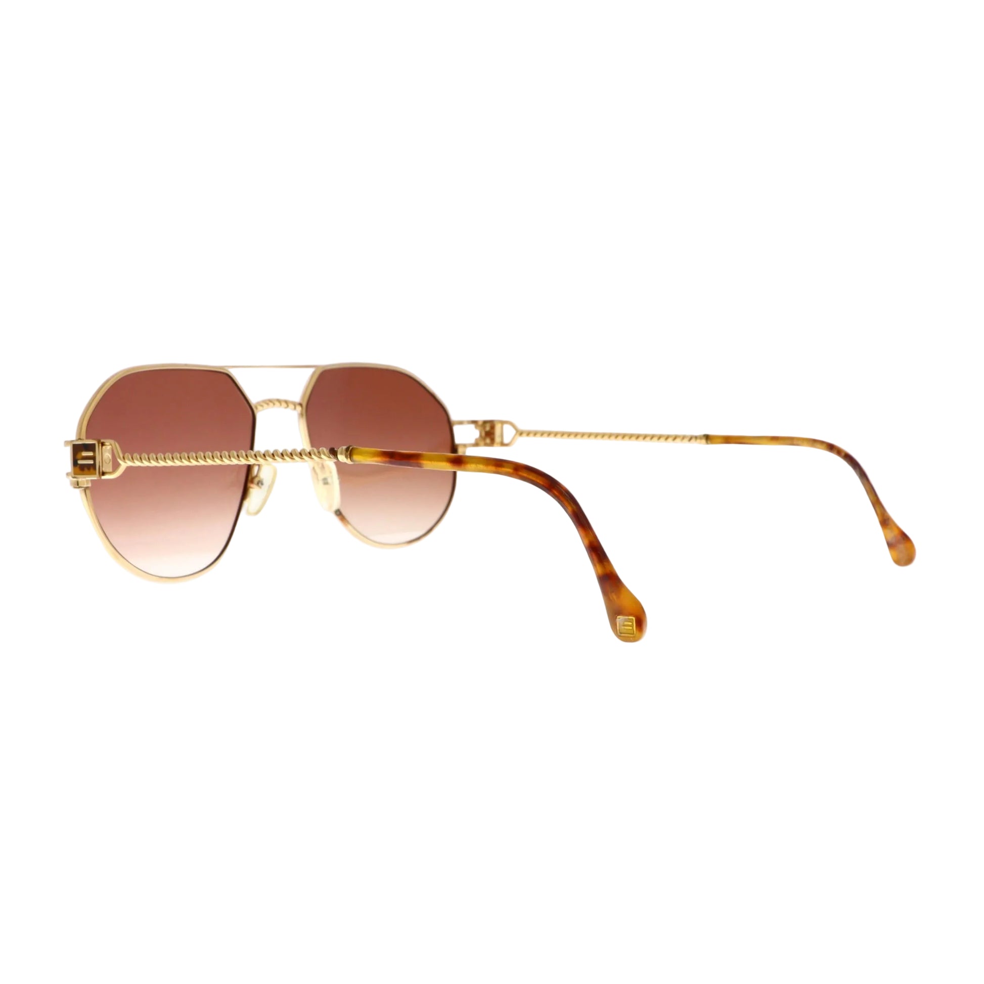 Henry Jullien Keano sunglasses with gold frame and dark lenses, stylish eyewear for sun protection.