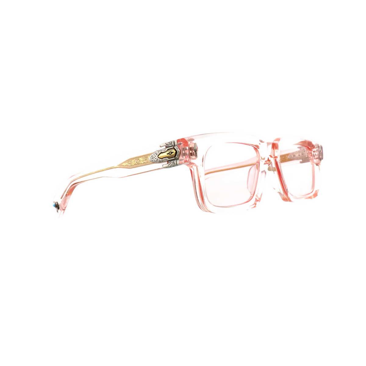 Jacques Marie Mage Belvedere Cameo sunglasses with monochrome custom design, new with tags, side view image.