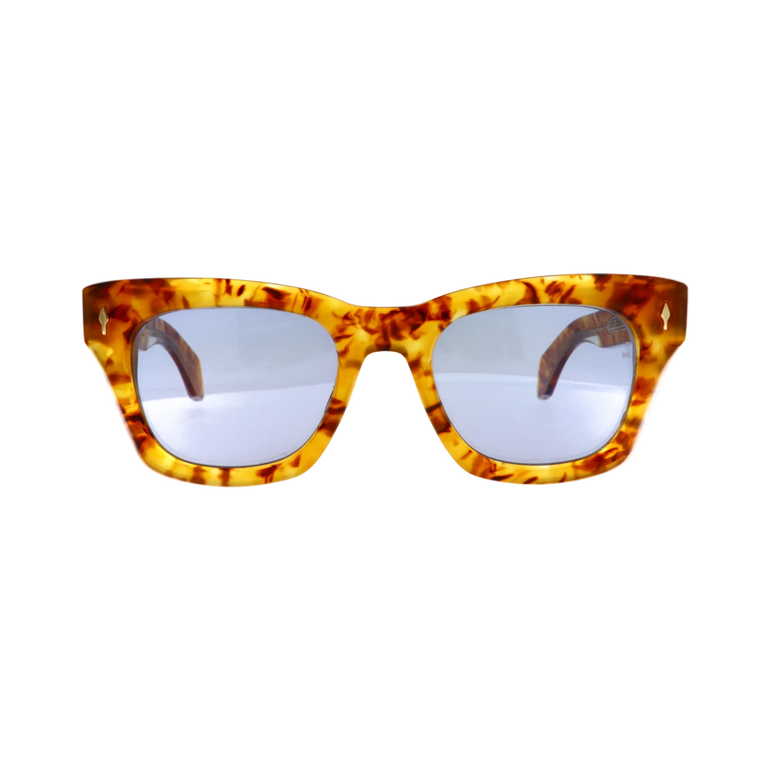 Jacques Marie Mage Dealan Cairo sunglasses with black frame and tinted lenses, new with tags, front view.