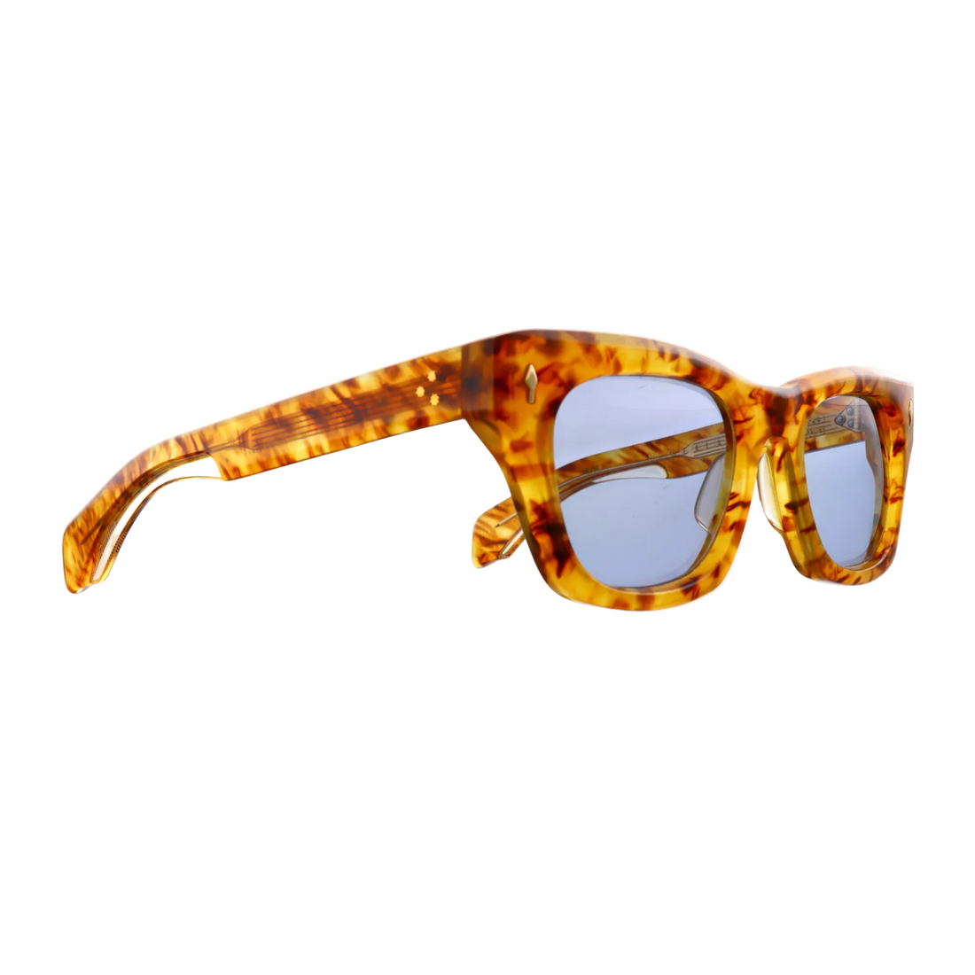 Jacques Marie Mage Dealan Cairo sunglasses with black frame and tinted lenses, new with tags, front view.