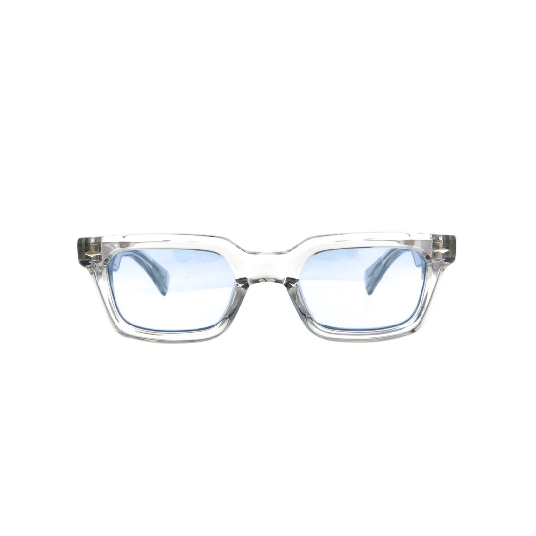Jacques Marie Mage Casablanca Crystal sunglasses with turquoise front and clear lenses, new with tags.