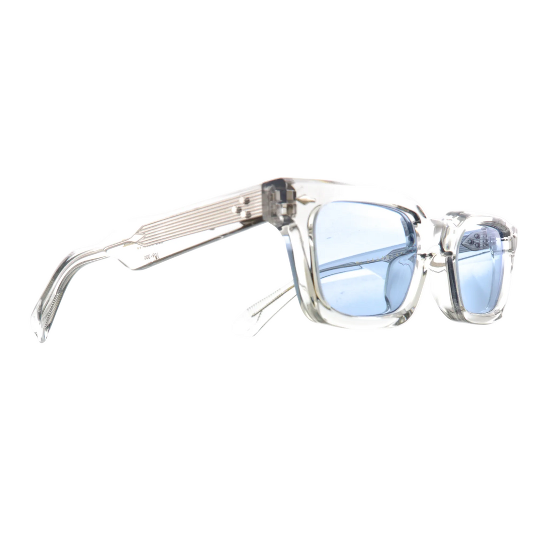 Jacques Marie Mage Casablanca Crystal sunglasses with turquoise front and clear lenses, new with tags.