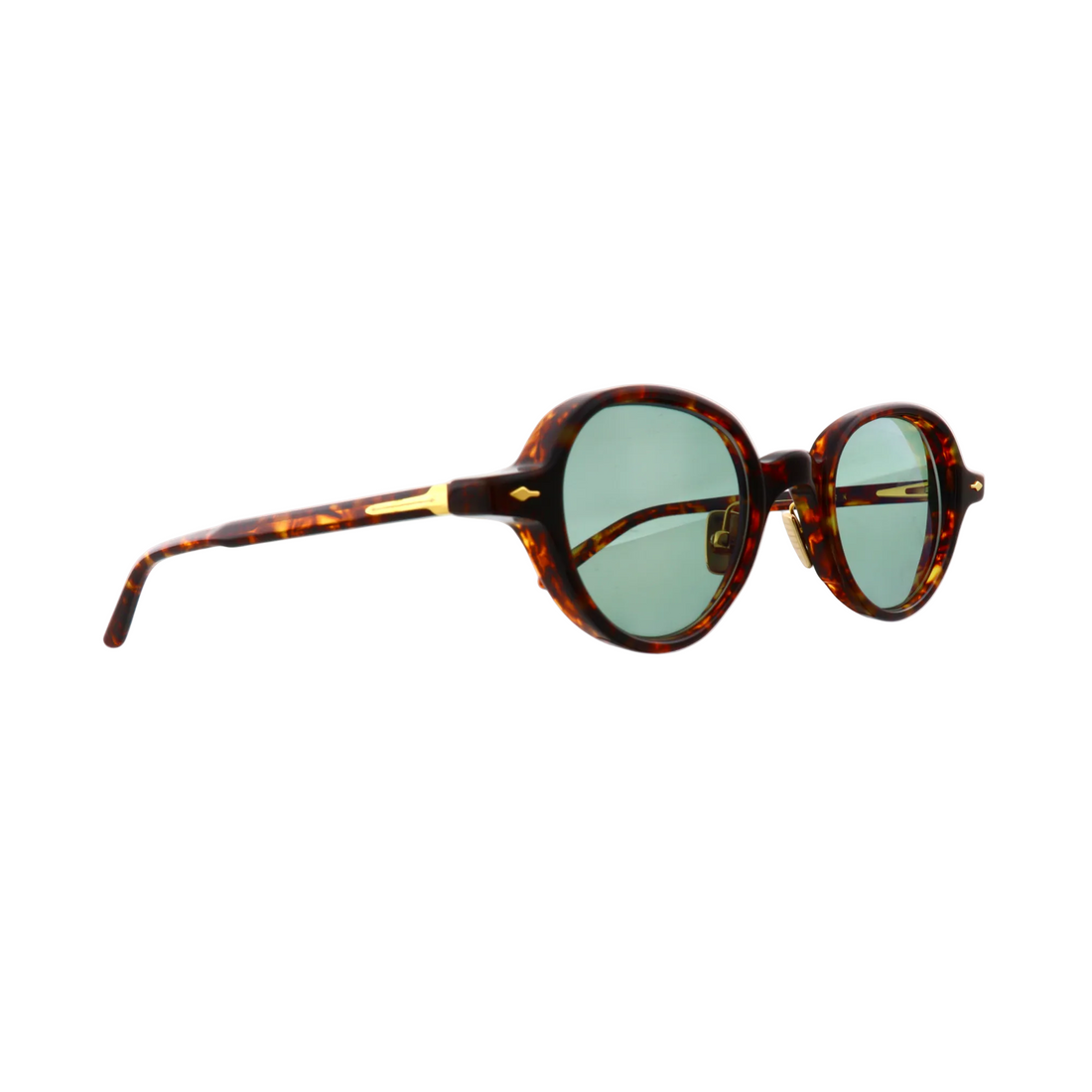 Jacques Marie Mage Clark Argyle sunglasses with clear front view, new with tags, featuring stylish design and premium craftsmanship.