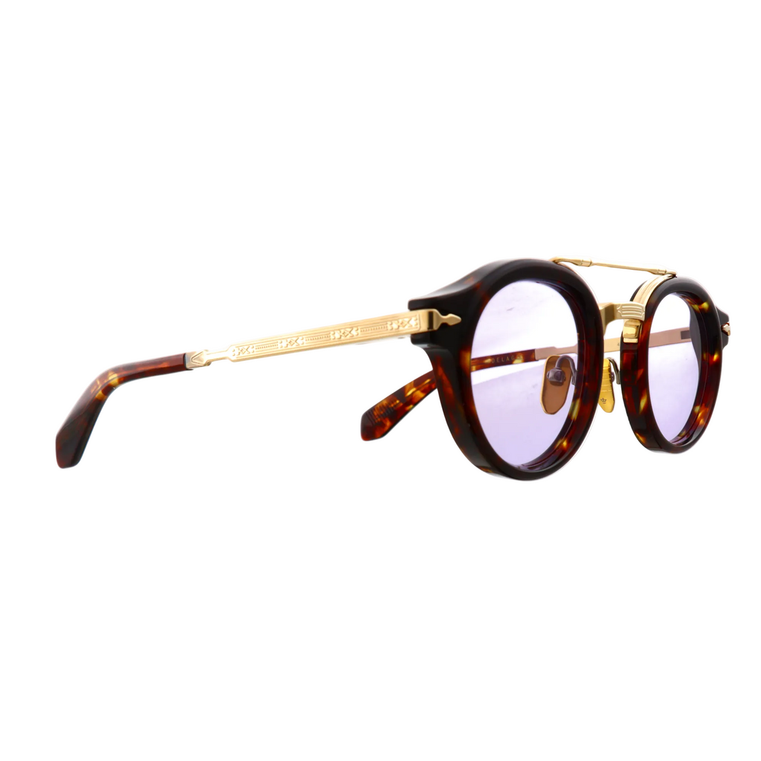 Jacques Marie Mage Delage sunglasses in dark Havana with tags, featuring a stylish frame and tinted lenses.