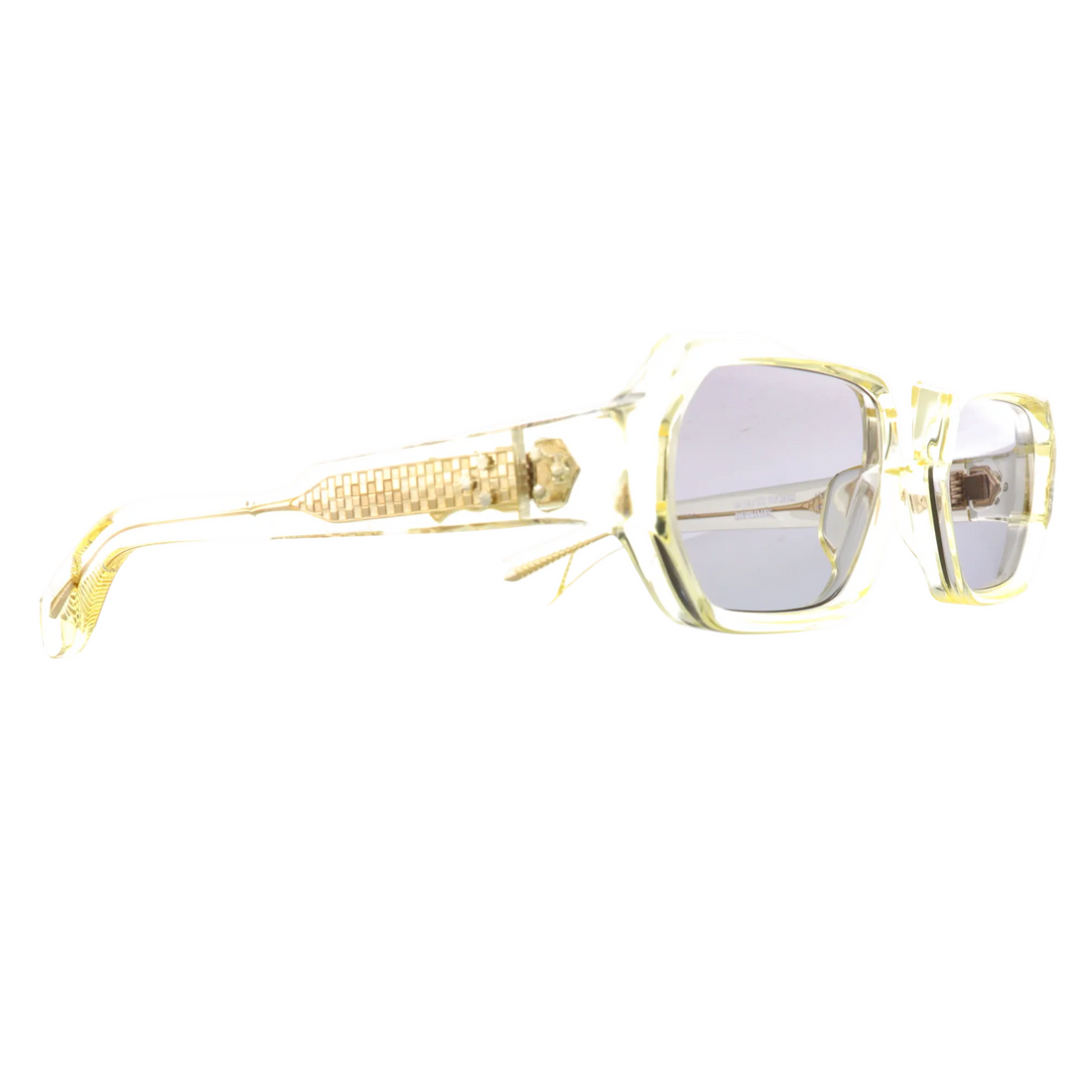 Jacques Marie Mage Mulholland Brut sunglasses in Enfants Riches Deprimes collaboration with brand tags visible.