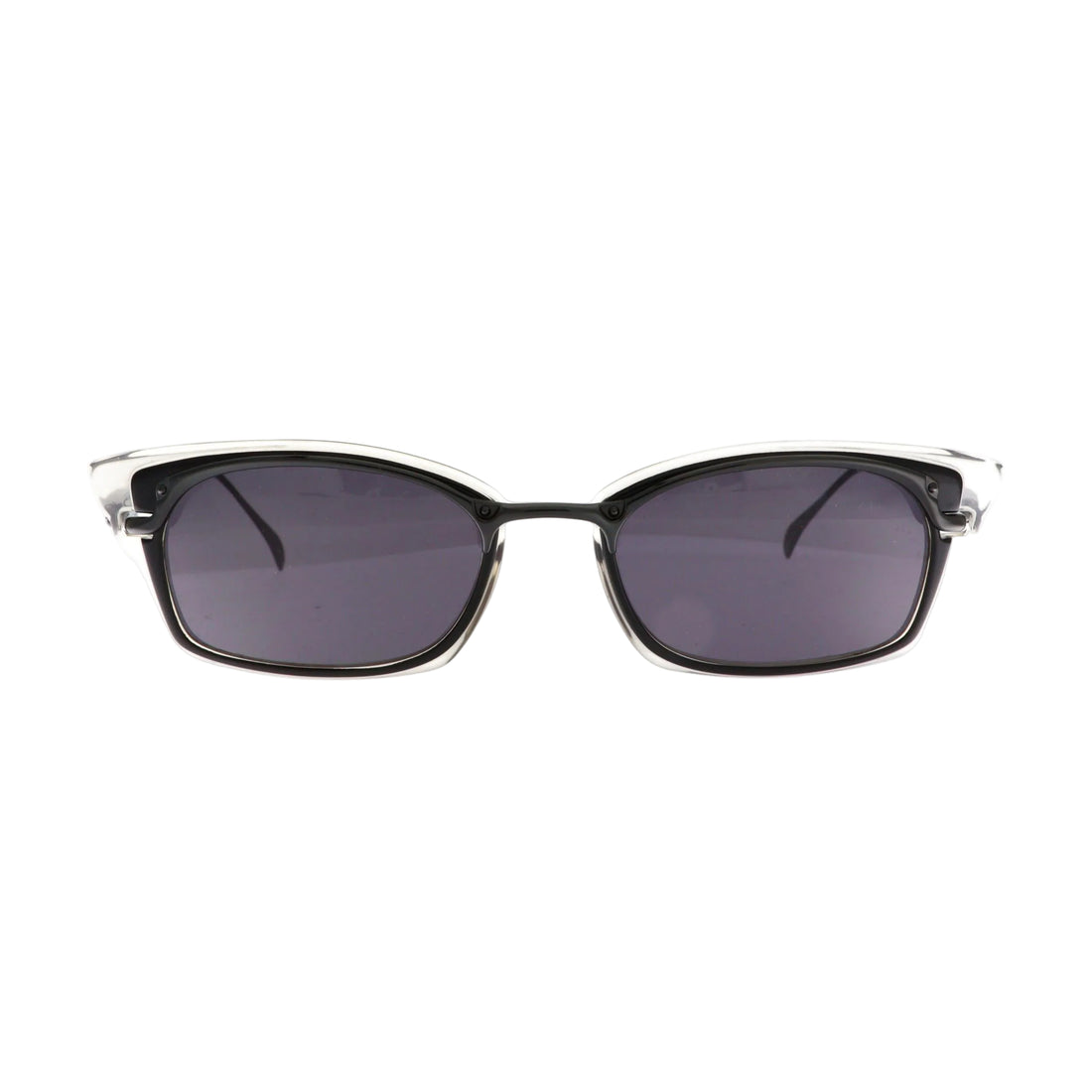 Black Jean Paul Gaultier sunglasses model 56-0039 with a sleek frame and tinted lenses, shown from the front view.