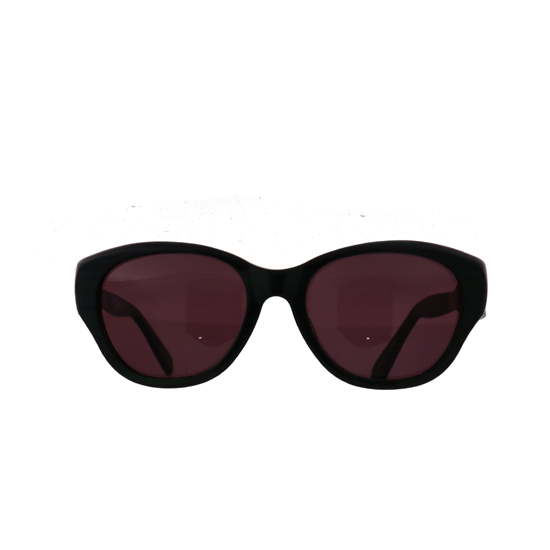 Jean Paul Gaultier 56-3271 dark green sunglasses, Vintage Gaultier sunglasses with purple lenses, JPG 56-3271 designer eyewear front view, Retro unisex sunglasses in dark green and purple

