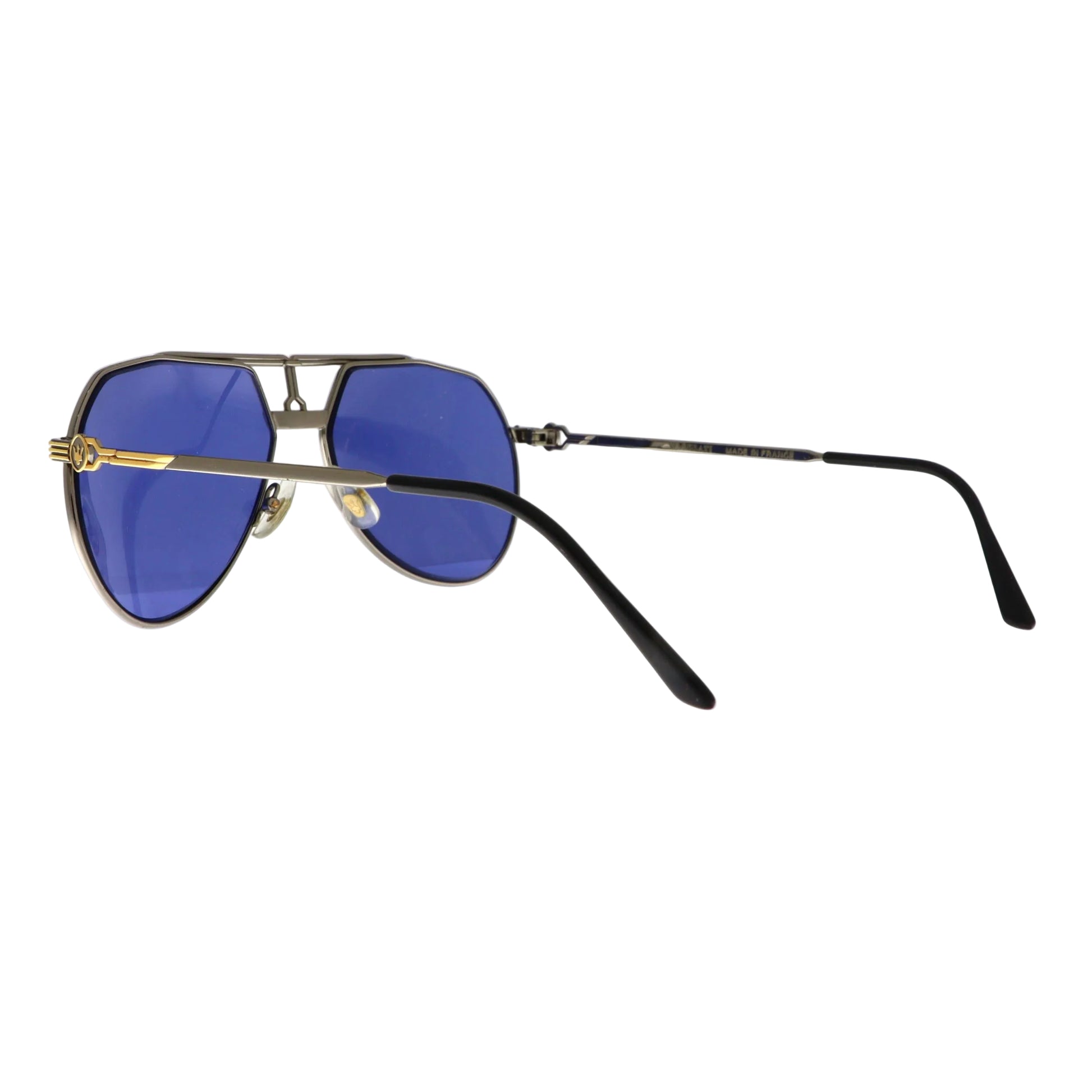 Blue Maserati sunglasses model 6130-05 with sleek frame and tinted lenses, stylish and modern accessory for UV protection.
